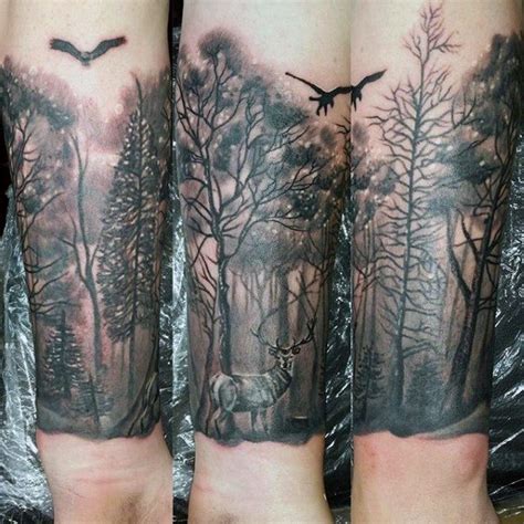 wald tattoo|100 Wald Tattoos – Symbolik, Bedeutung, Ideen.